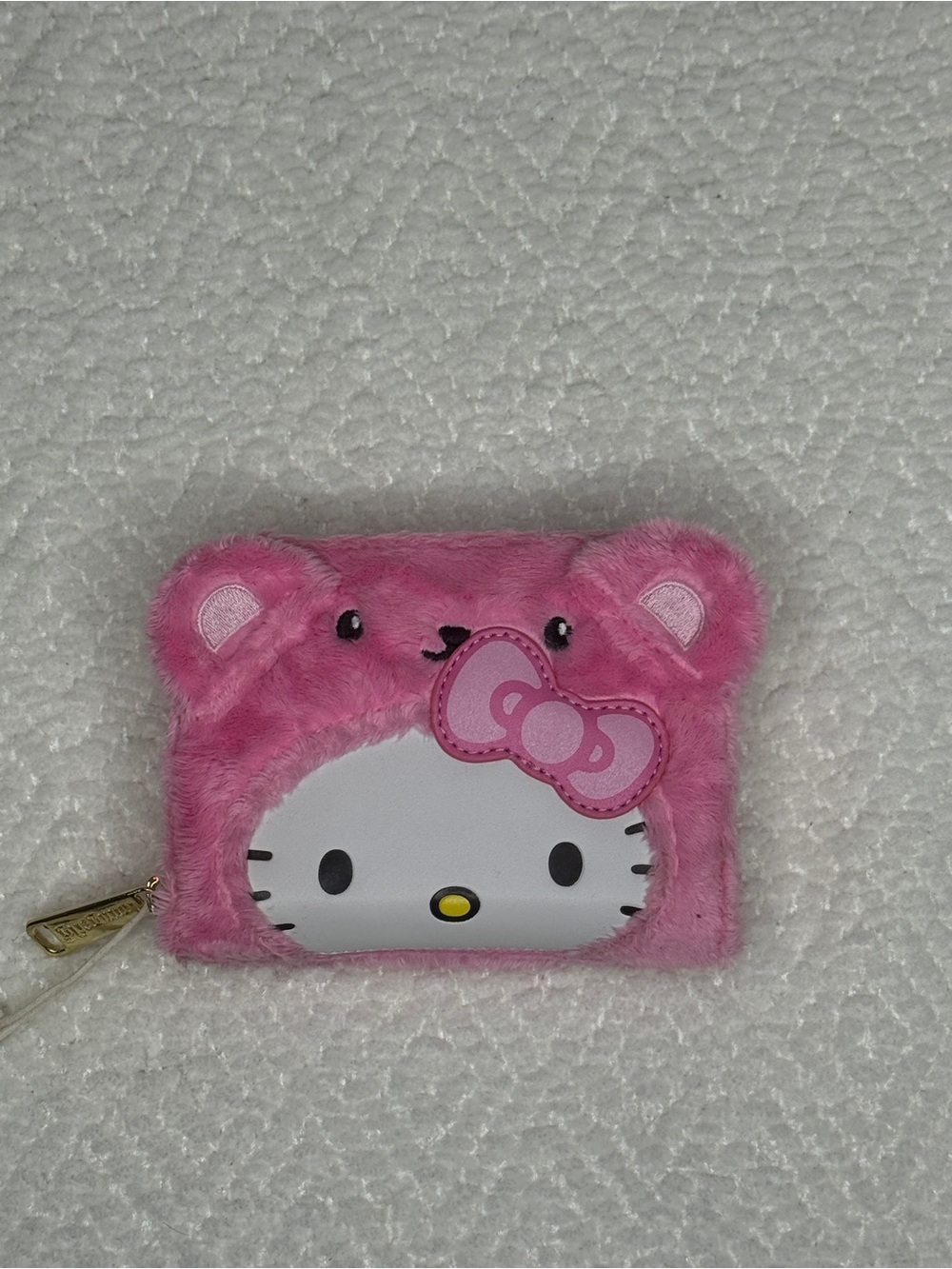 Hello Kitty Pink Fuzzy Coin Purse